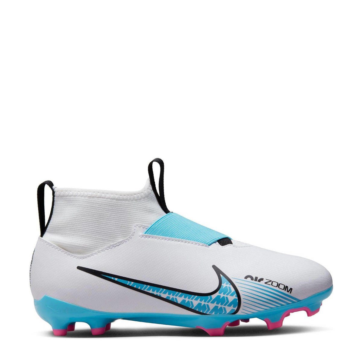 helper onwettig voertuig Nike Zoom Mercurial Superfly 9 Academy FG?MG Jr. voetbalschoenen wit/blauw/roze  | wehkamp
