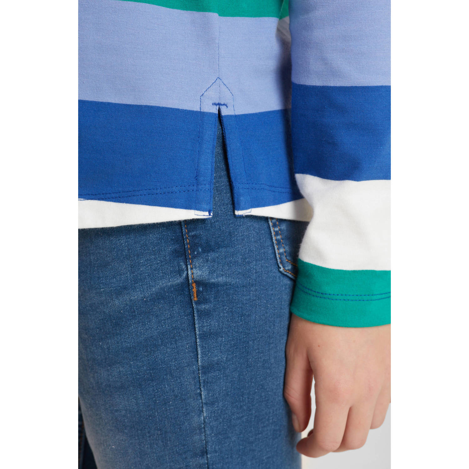 anytime rugby trui blauw groen