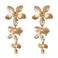Club Manhattan oorbellen Dangling Flower goudkleurig