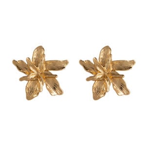 oorbellen Flower Studs goudkleurig