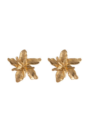oorbellen Flower Studs goudkleurig