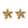 Club Manhattan oorbellen Flower Studs goudkleurig