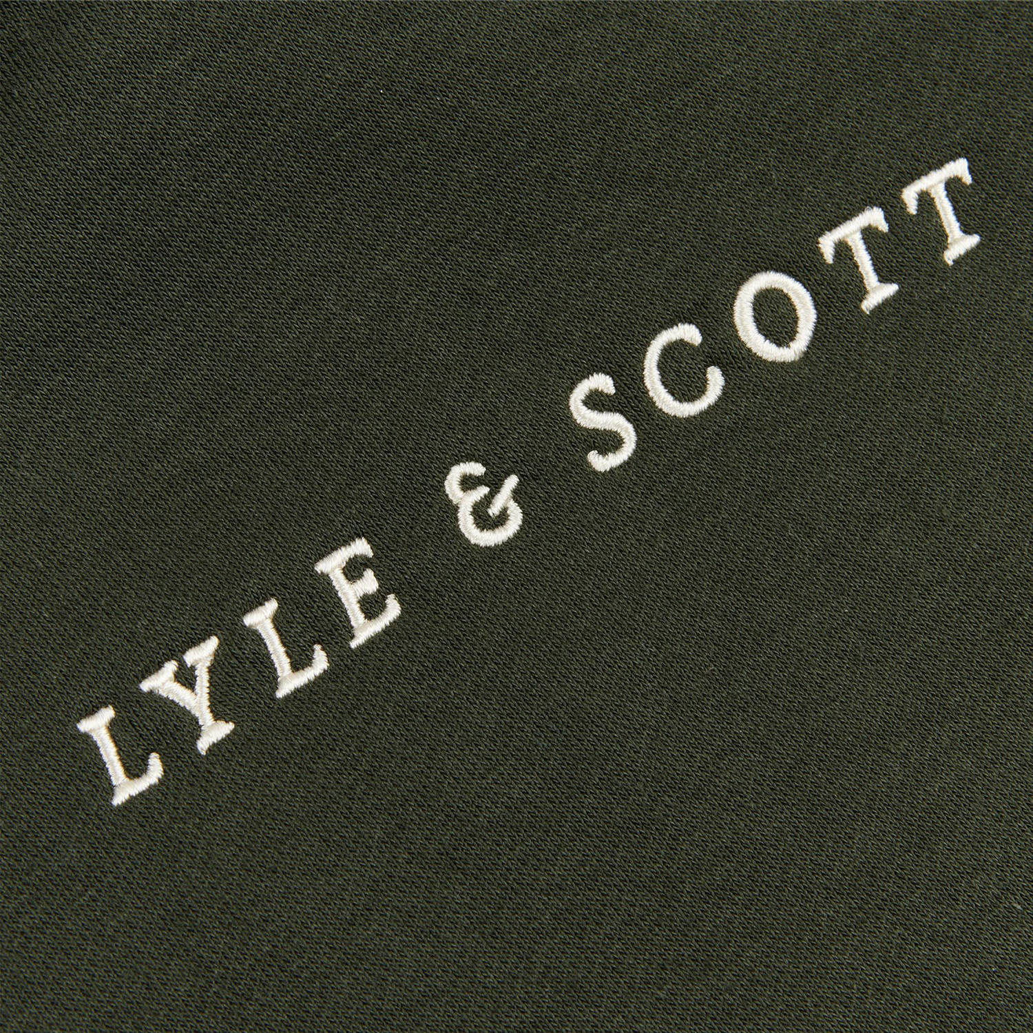 Lyle & Scott hoodie met logo donkergroen