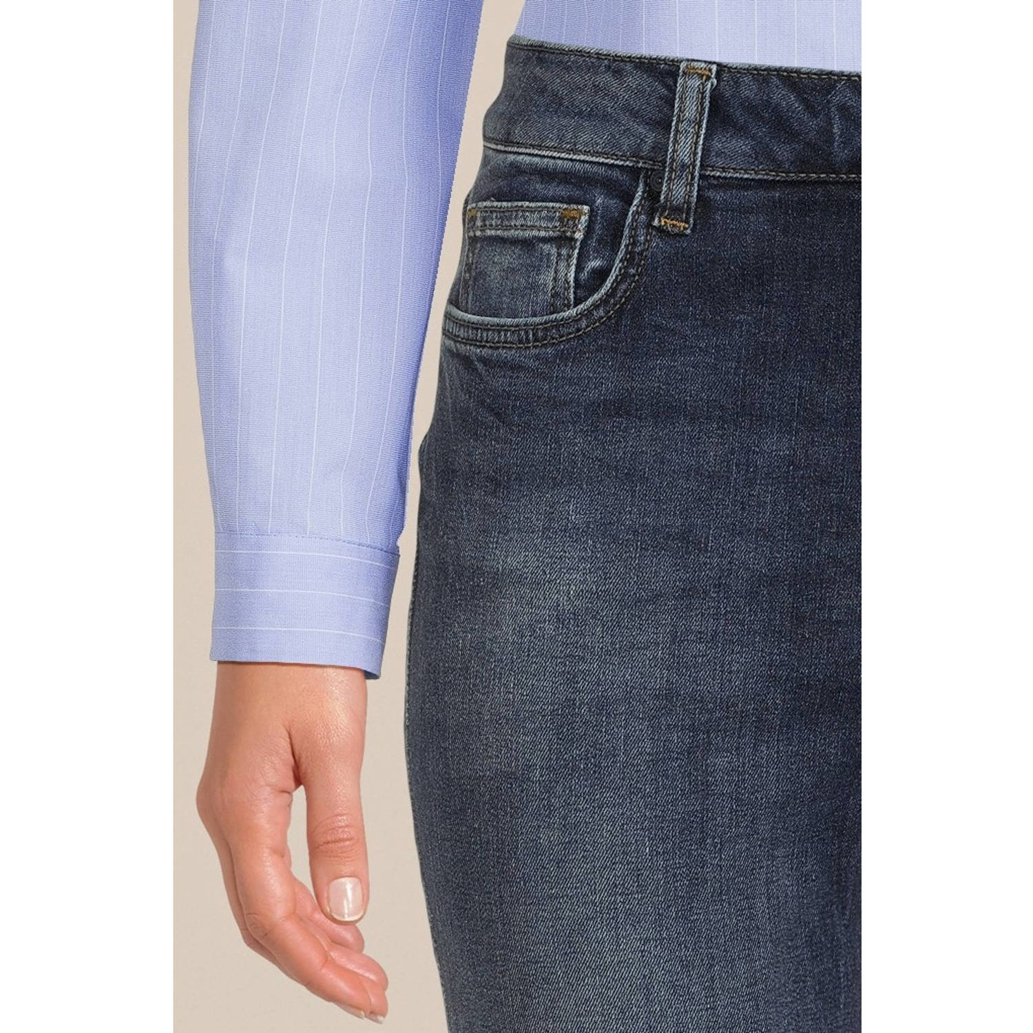 LTB high waist slim fit jeans FREYA B dark blue denim