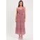 Cache Cache maxi jurk met all over print en volant rood/ roze