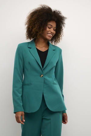 getailleerde blazer Kasakura turqoise