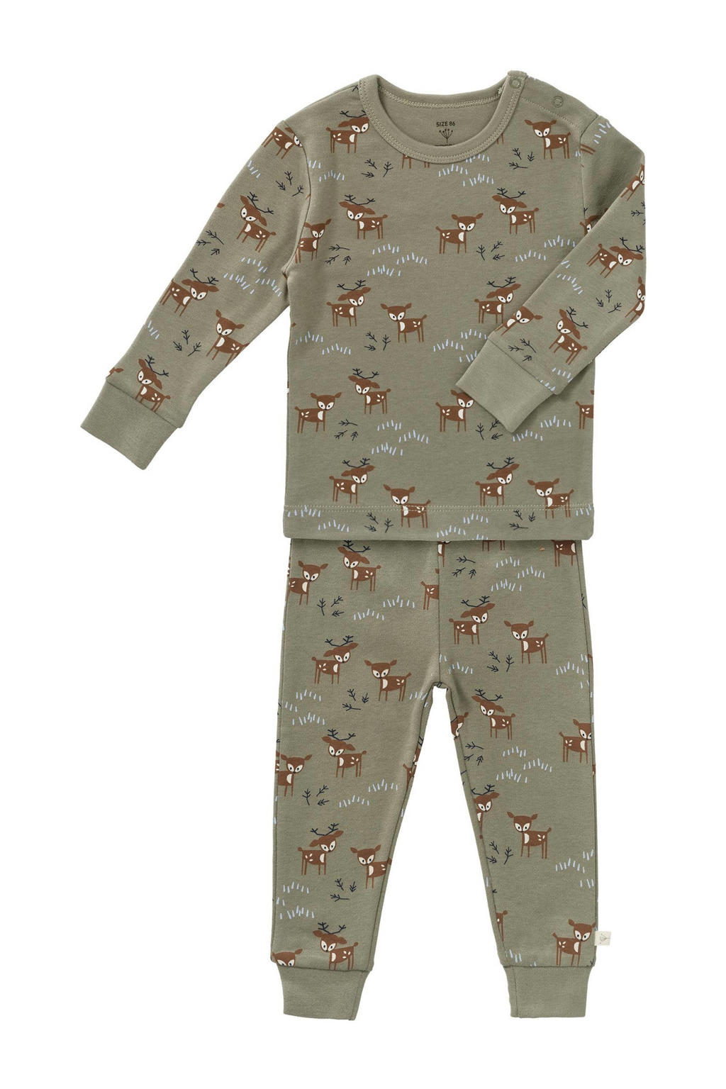 Fresk 2-delige pyjama Deer Olive