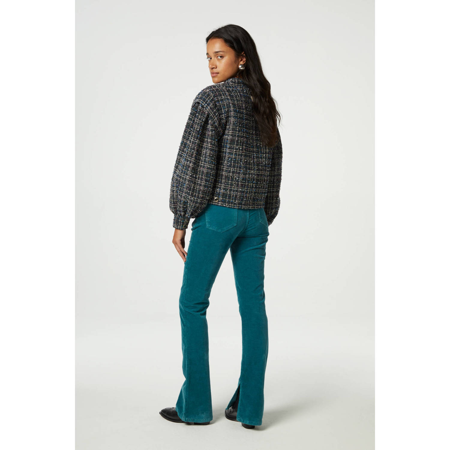 Fabienne Chapot corduroy flared jeans Pleuni groen
