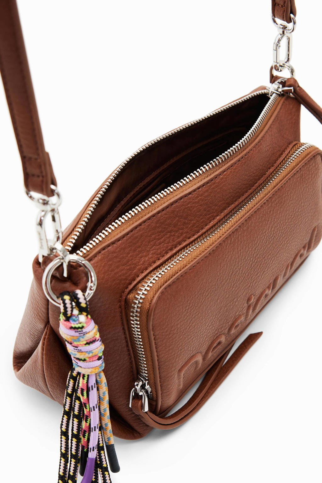 Fossil Jolie Brown Leather or Suede Crossbody Bag for Women