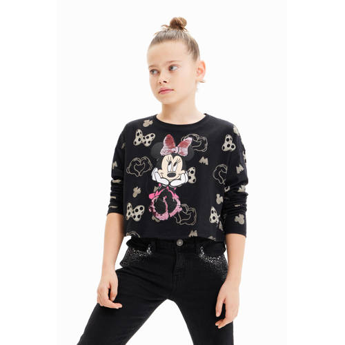 Desigual Minnie Mouse sweater zwart