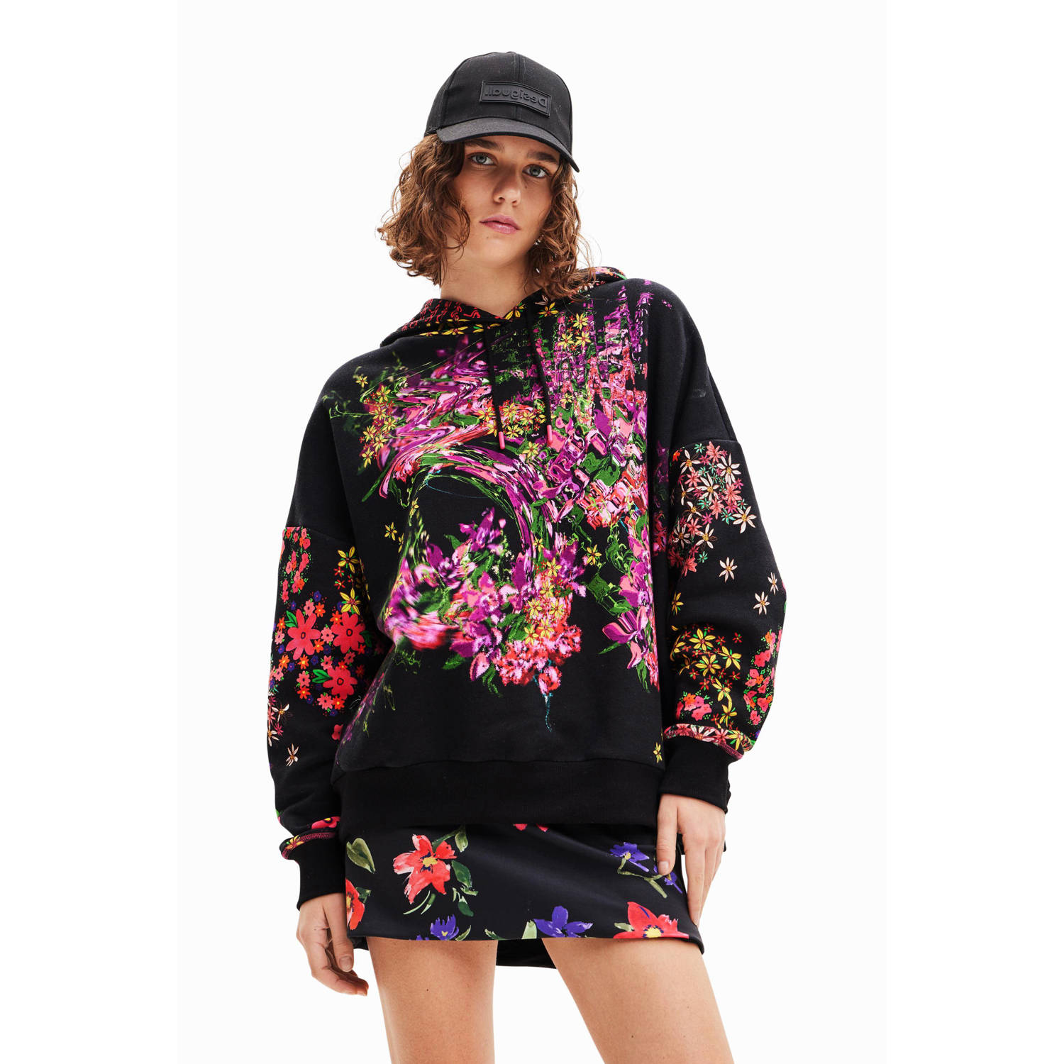 Desigual Dames Hoodie Black Dames