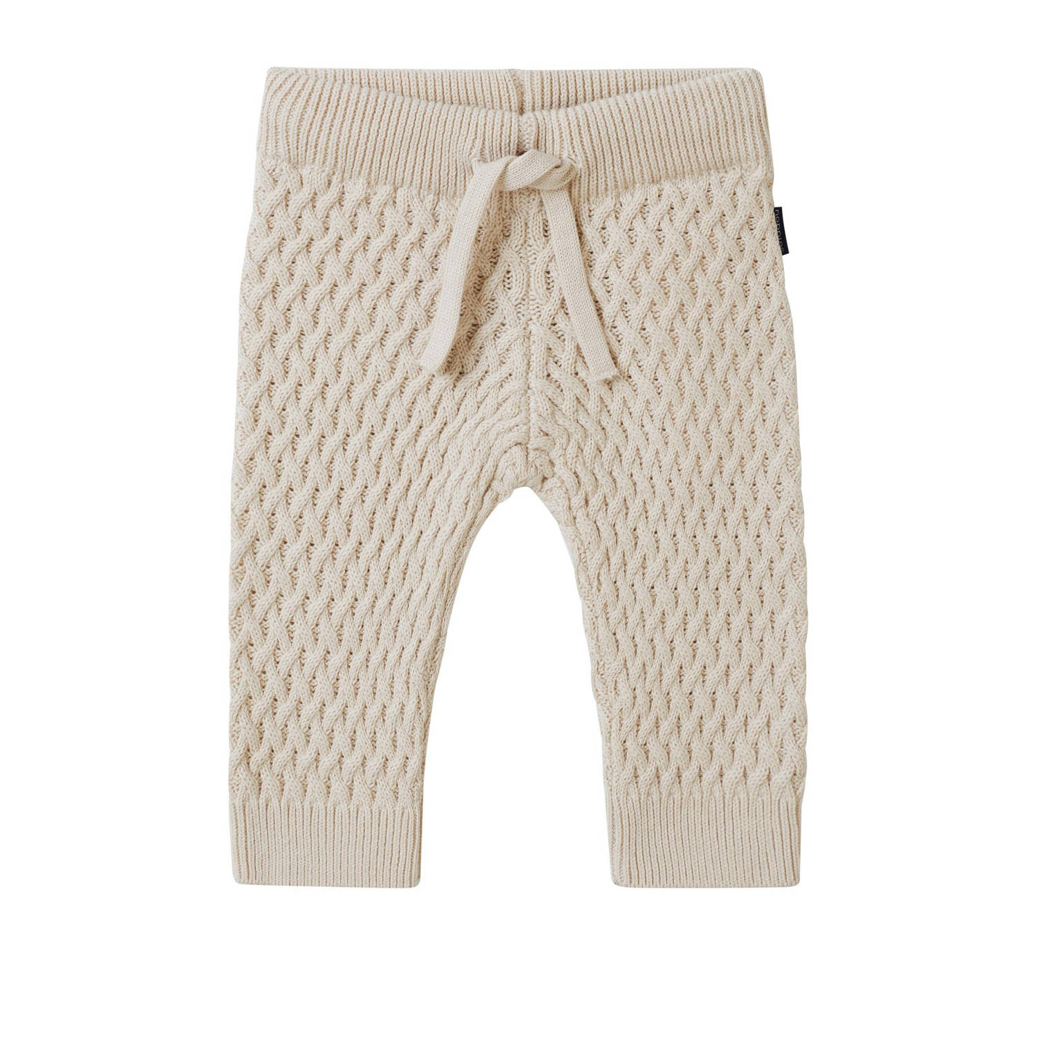 Noppies baby regular fit broek Tawas van biologisch katoen beige