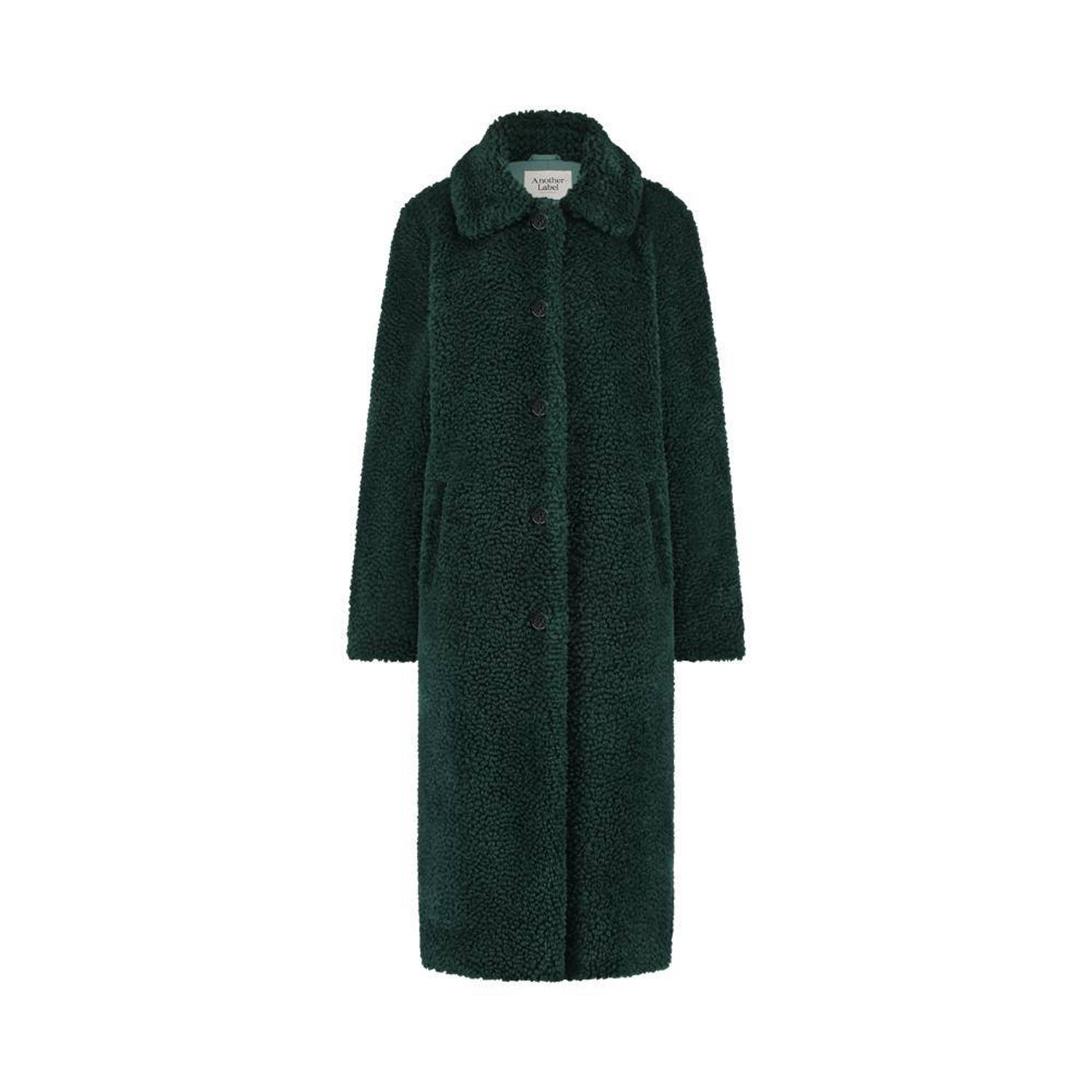 ANOTHER LABEL Dames Jassen Moussy Coat Donkergroen