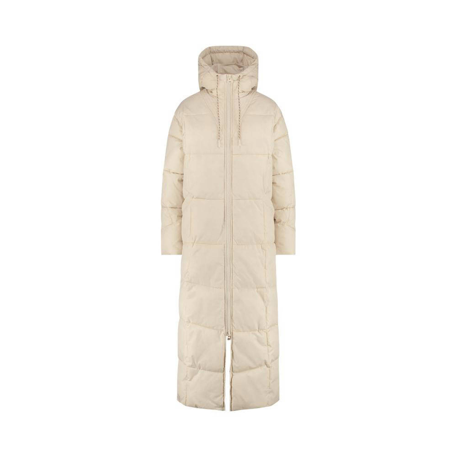 Another-Label gewatteerde jas Mille long puffer offwhite