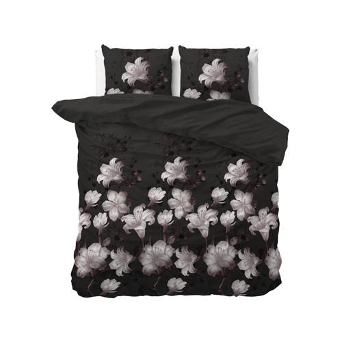 Sleeptime Polyester-katoen dekbedovertrek 2 persoons Dark Flower (200x220 cm)