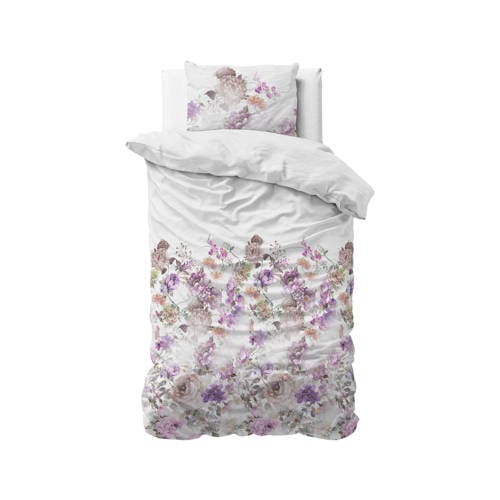 Sleeptime polyester-katoenen dekbedovertrek 1 persoons (140x220 cm) - Roze