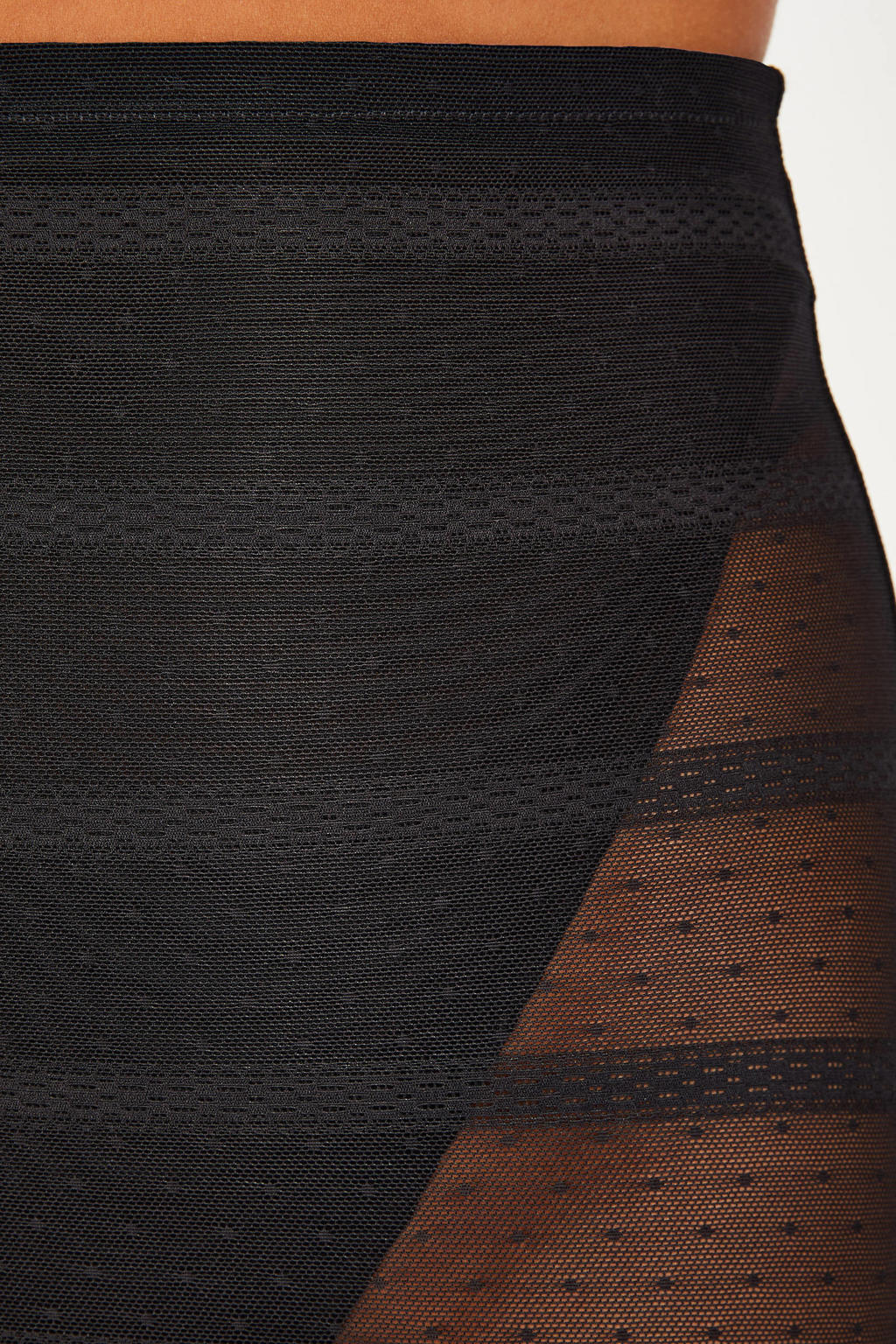 Hunkemöller corrigerende short Mesh Thigh Slimmer zwart wehkamp