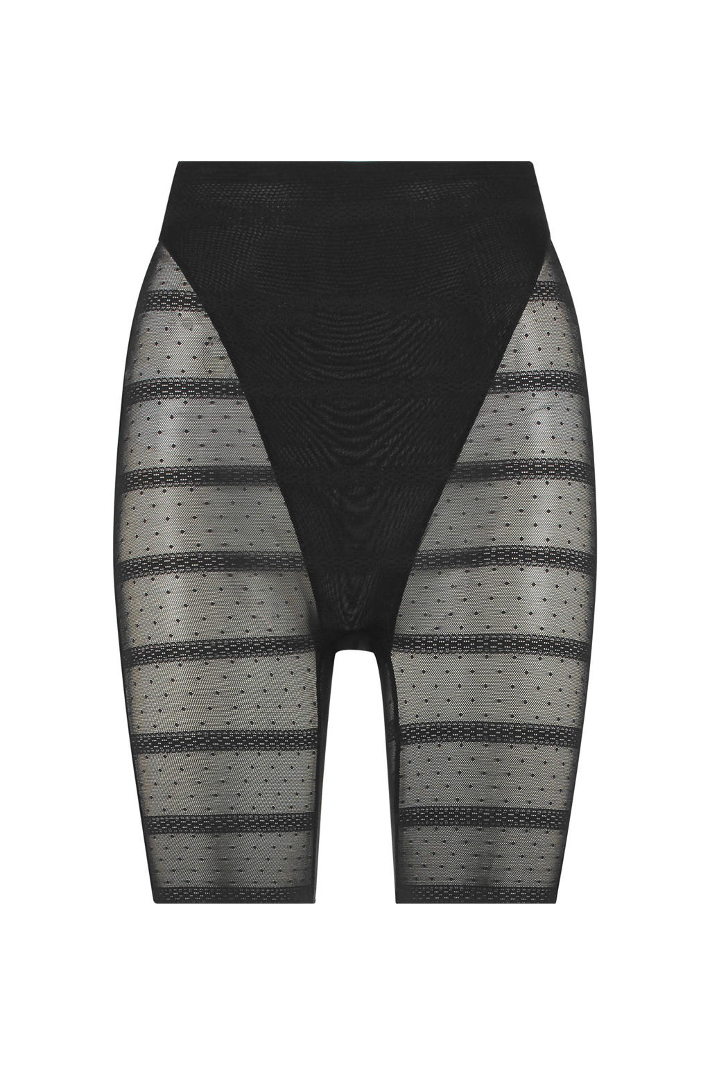 Hunkemöller corrigerende short Mesh Thigh Slimmer zwart wehkamp