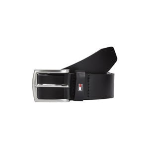 leren riem New Denton zwart
