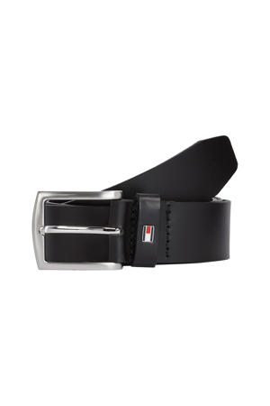 leren riem New Denton zwart