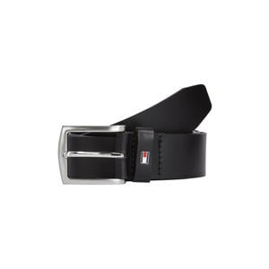 leren riem New Denton zwart