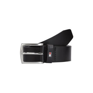 leren riem New Denton zwart