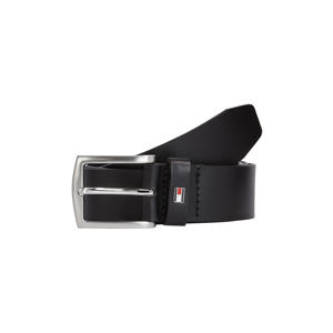 leren riem New Denton zwart