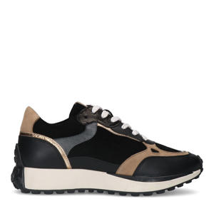 leren sneakers zwart