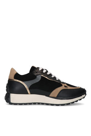 leren sneakers zwart
