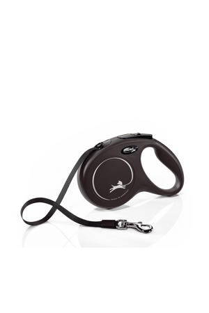 hondenriem Flexi New Classic Band M 5 m. zwart