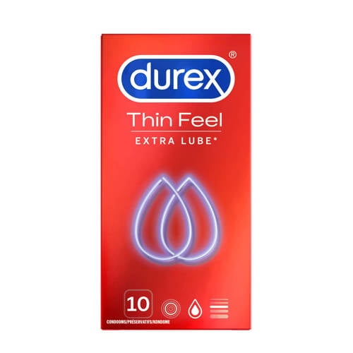 Durex Thin Feel Extra Lube condooms - 10 stuks