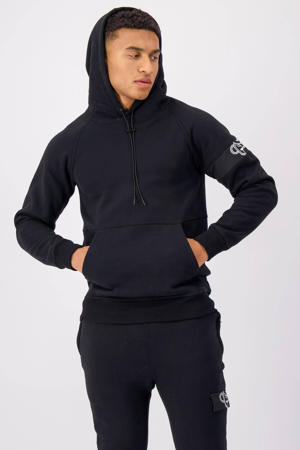 hoodie COMMANDER met logo black