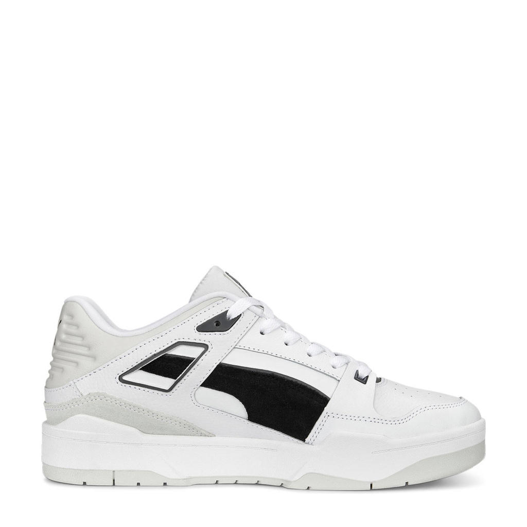 Puma Slipstream leren sneakers wit/zwart/grijs wehkamp