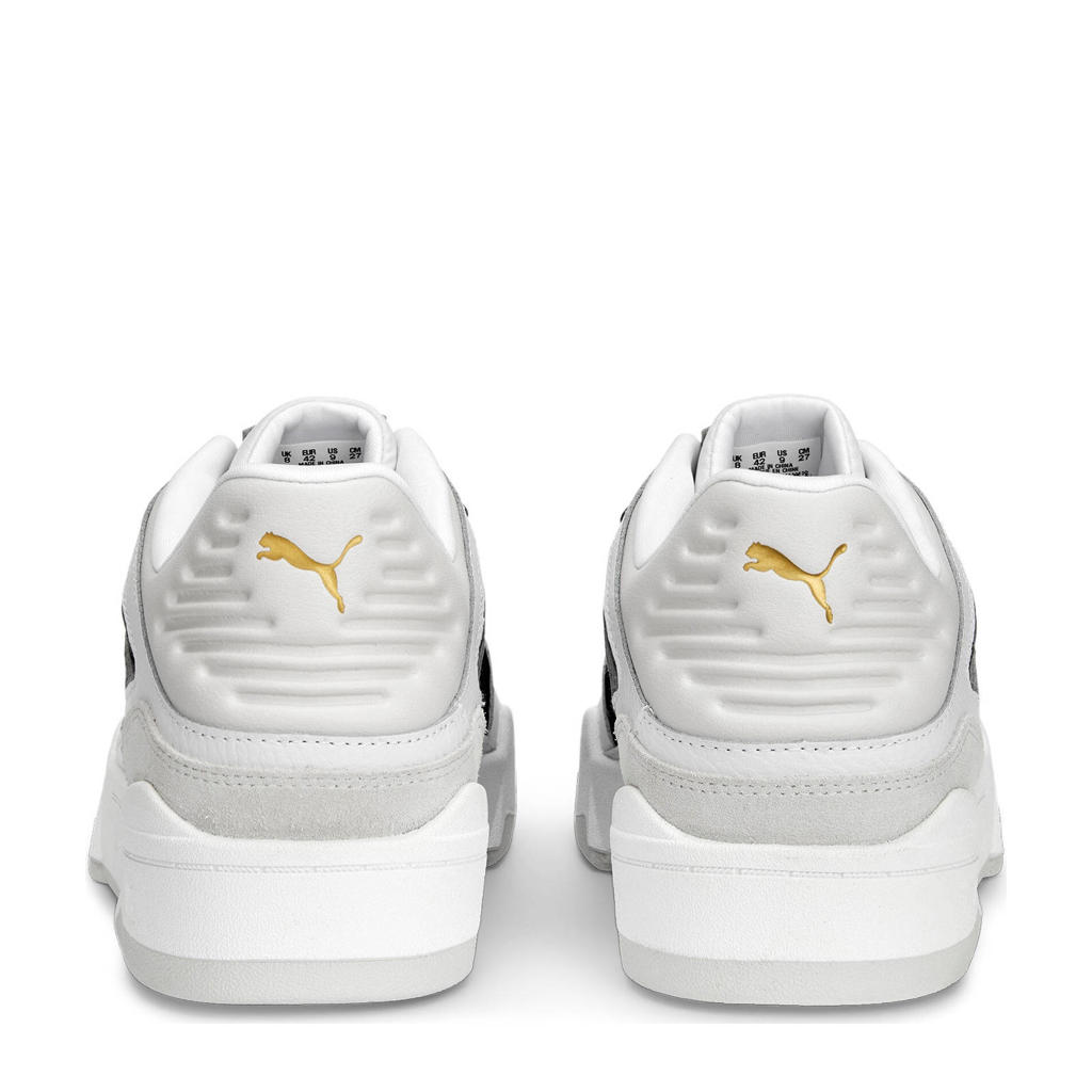 Puma Slipstream leren sneakers wit/zwart/grijs wehkamp