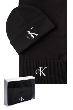giftbox muts + sjaal zwart