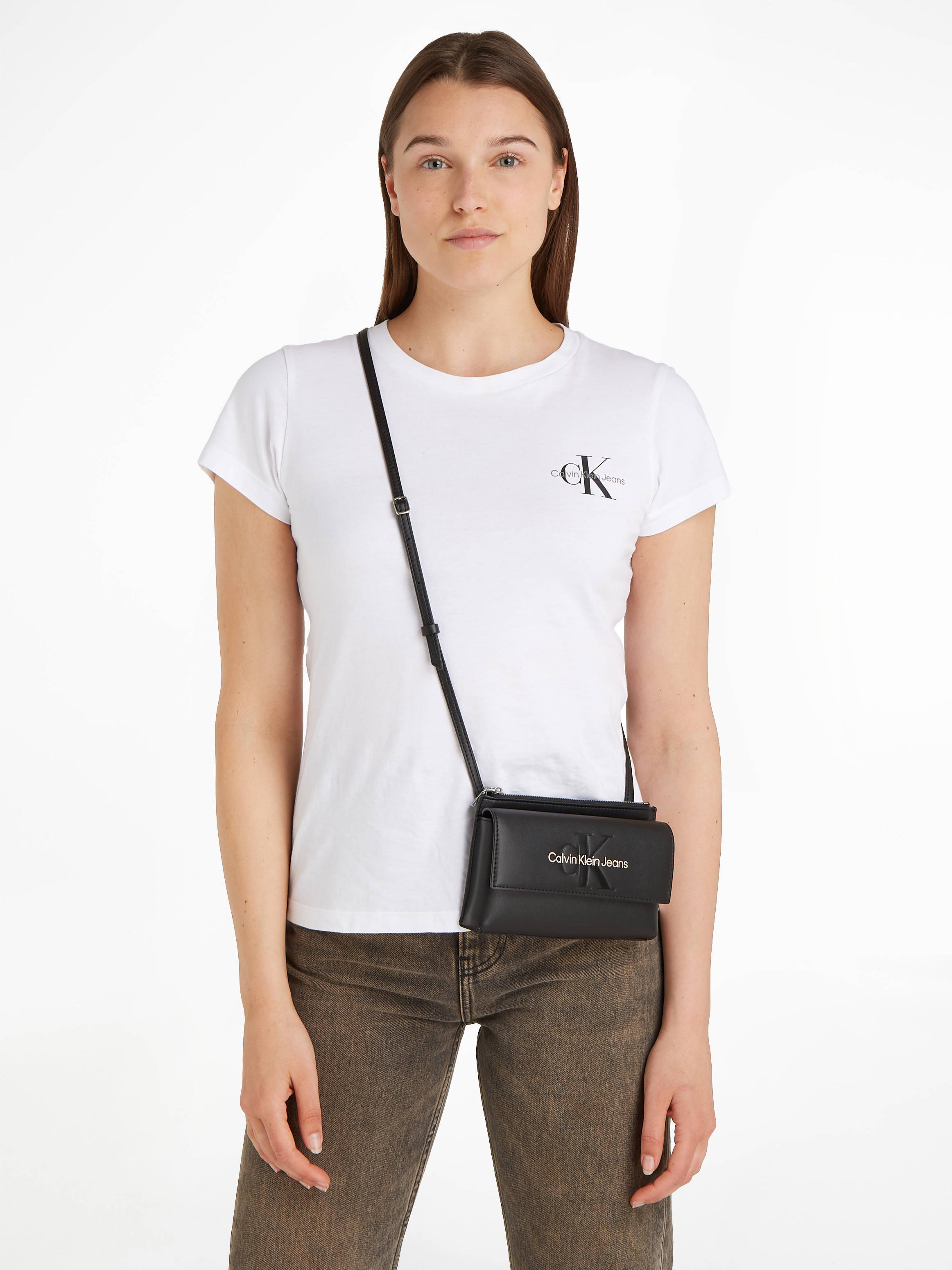 CALVIN KLEIN JEANS crossbody tas zwart wehkamp