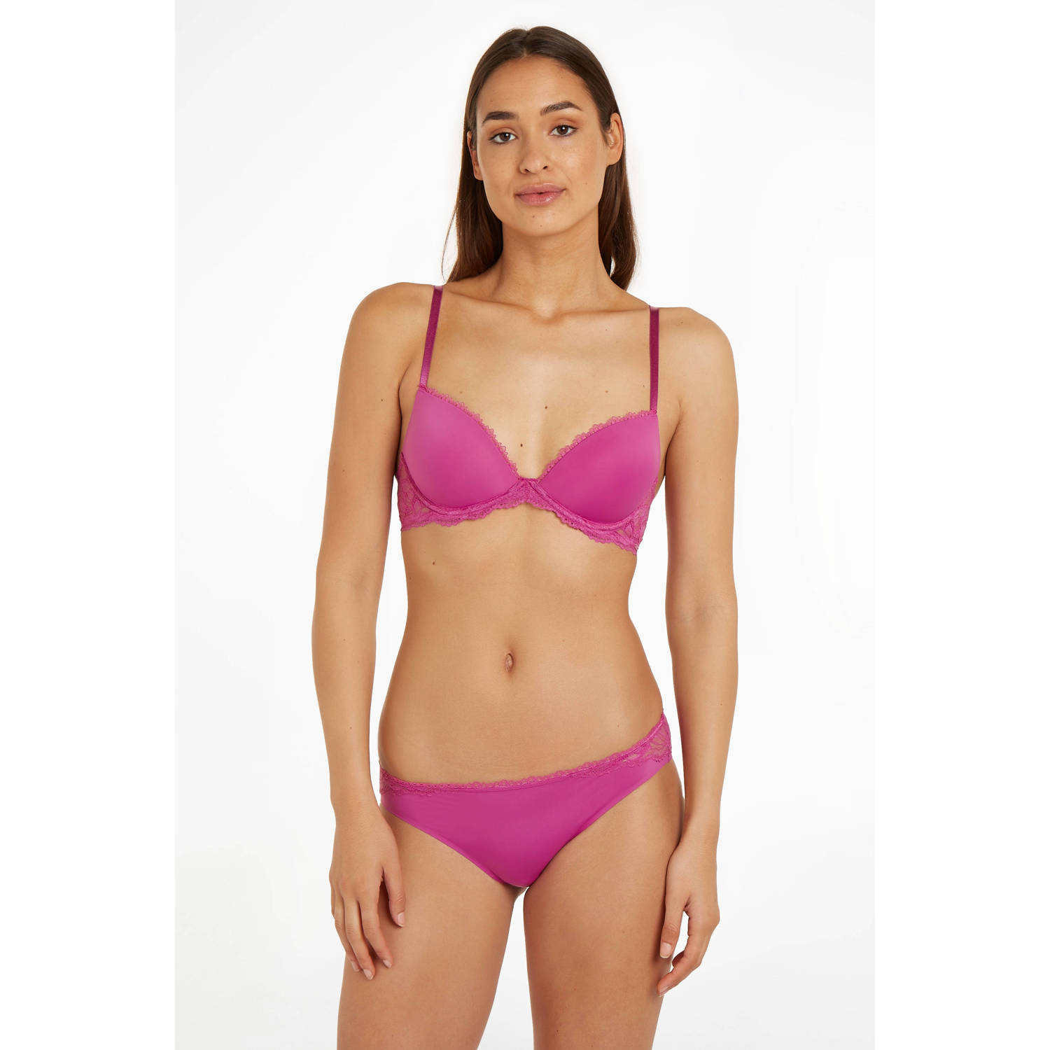 Calvin Klein UNDERWEAR voorgevormde push-up bh roze