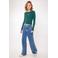 America Today high waist wide leg jeans medium blue denim