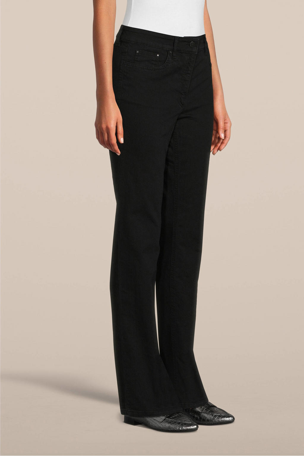 Zerres straight jeans Cora black denim | wehkamp