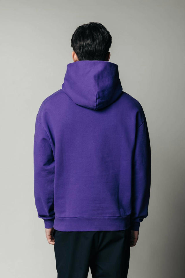 Colourful Rebel hoodie van katoen dark purple wehkamp