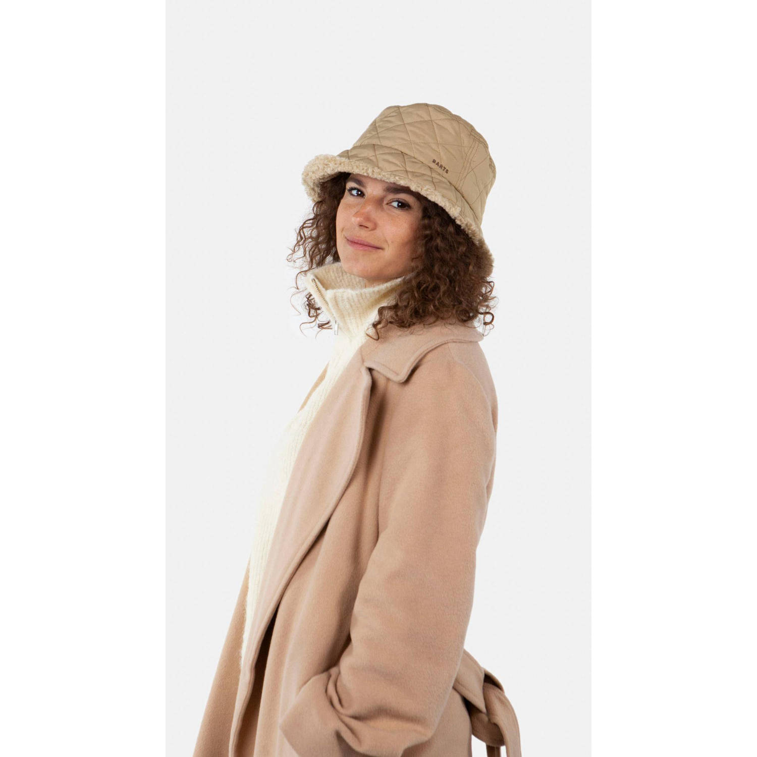 Barts bucket hat Erola lichtbruin