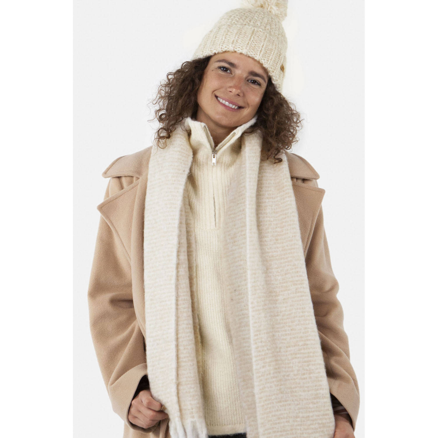 Barts Sjaal met labelpatch model 'Fyone'
