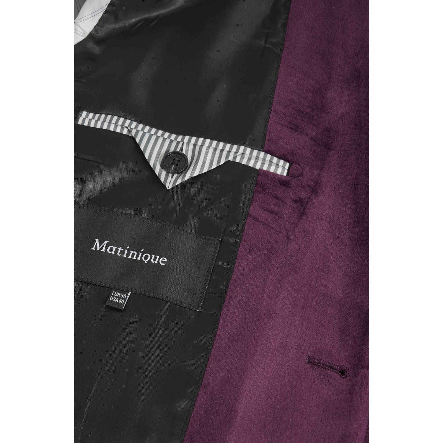 Matinique velours regular fit colbert MAgeorge F potent purple