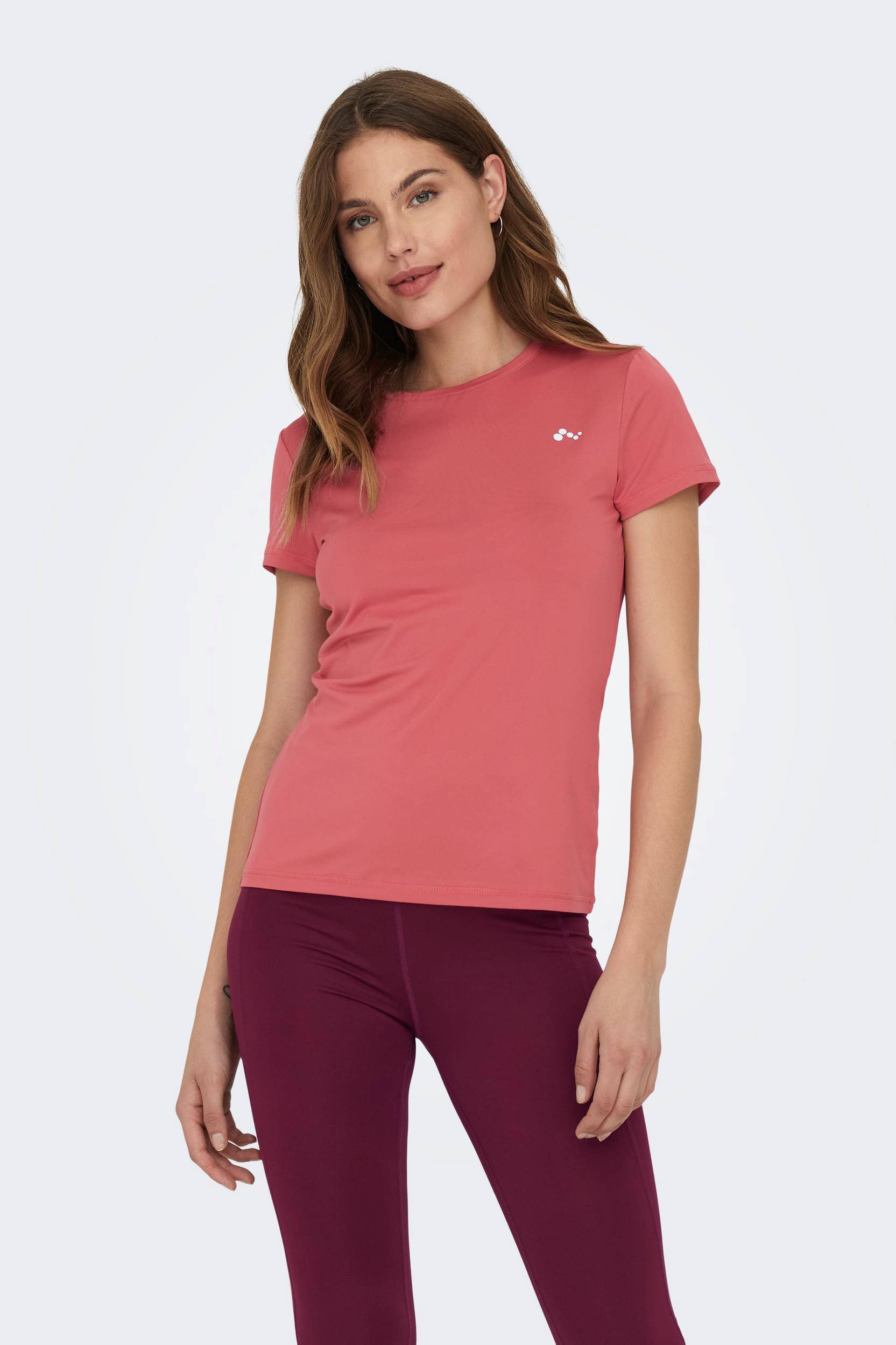 Rood discount sportshirt dames