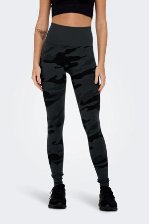 Only Onpcamille Train leggings, black and camo