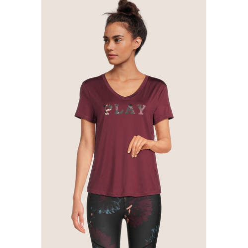 ONLY PLAY sportshirt ONPMEMO bordeaux afbeelding
