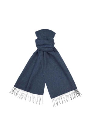wollen sjaal blauw