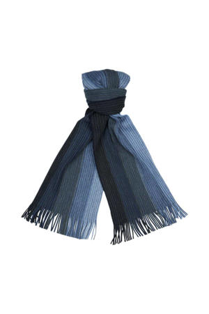 sjaal blauw/zwart
