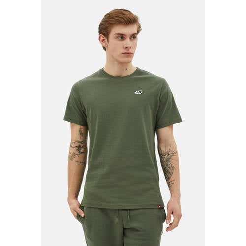 New Balance T-shirt olijfgroen