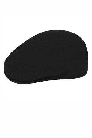 wollen flatcap Wool 504 zwart